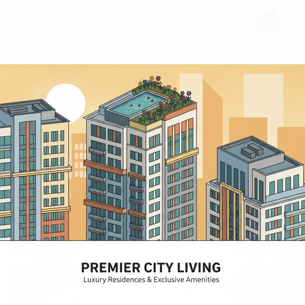 Birla Estates luxury residential high-rise towers with rooftop swimming pool and modern architecture
