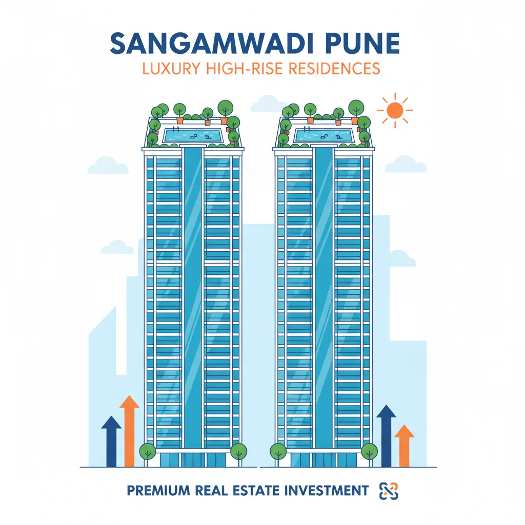 Birla Punya Investment - Modern luxury high-rise residential towers in Sangamwadi Pune with green rooftop gardens
