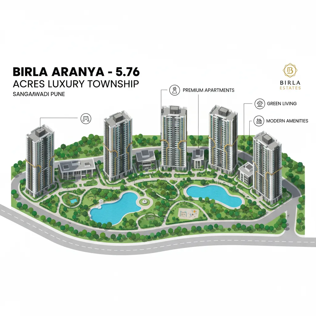 Birla Punya Pre Launch Price - Modern luxury residential high-rise towers in Sangamwadi Pune
