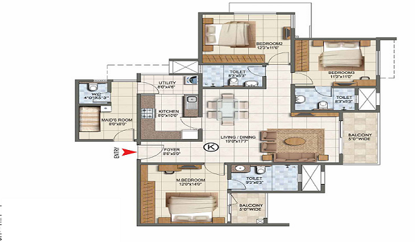 Birla Punya Floor Plan